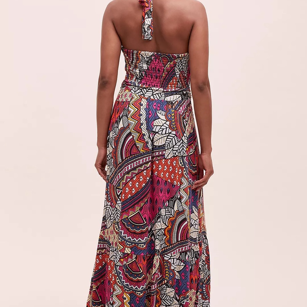 Anthropologie Cynthia halter maxi dress large - Picture 10 of 11